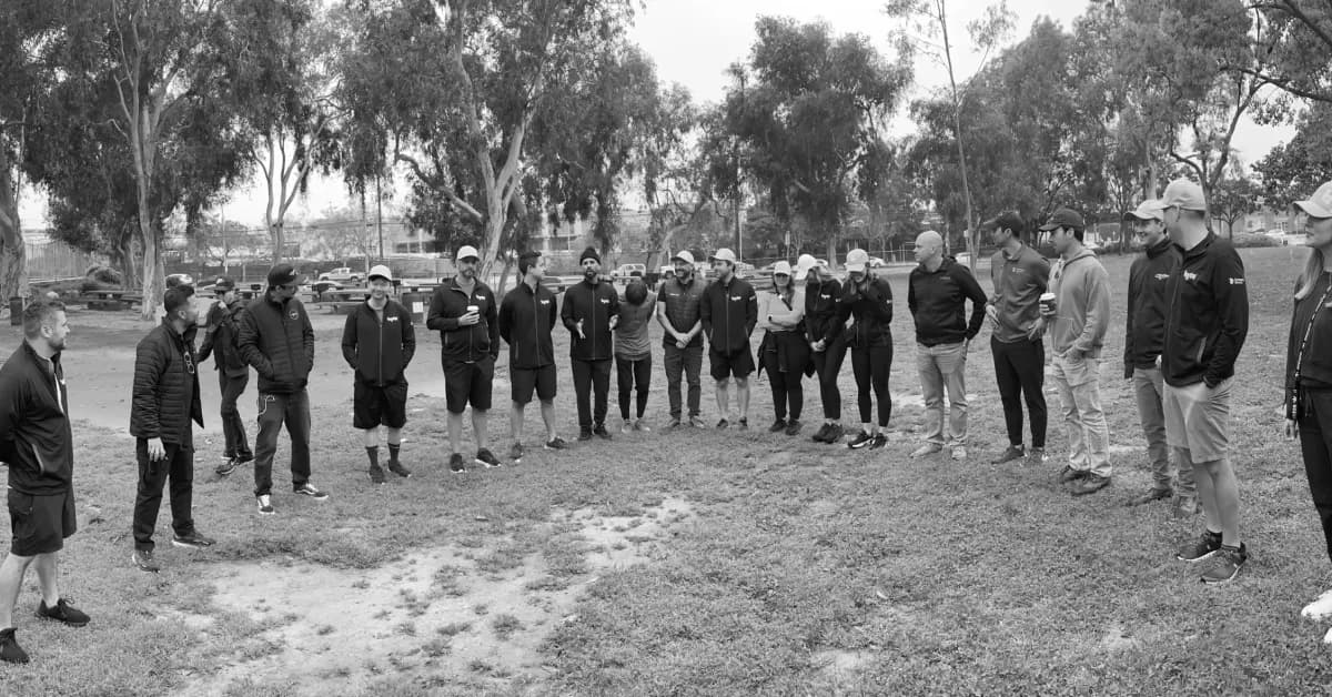 Team-building exercise at Byte